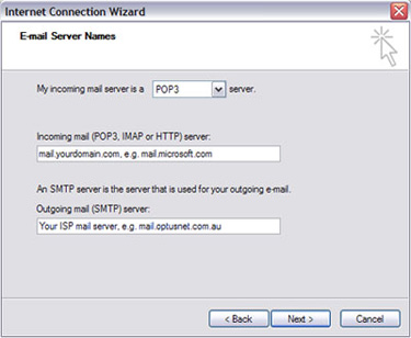 Outlook Express Email Setup Step 6